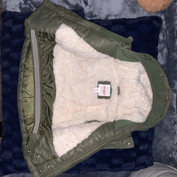 12 months Olive green Coat - Picture 3 of 5